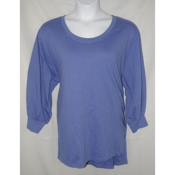 ROAMANS Bluish Purple Plus Sz 18/20 Lightweight Tunic Sweatshirt Side Pockets - Picture 1 of 3